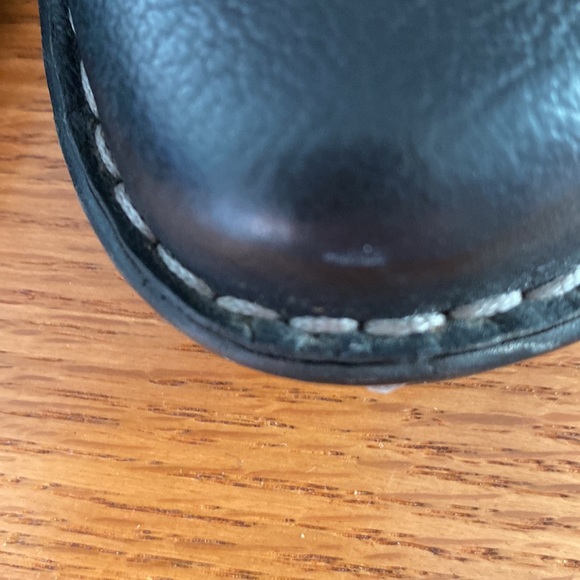 Bass Bryant Mary Jane black leather slip on shoes with white stitching. … - Picture 9 of 13